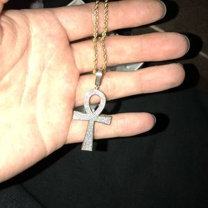 Diamond chain and Gucci belt